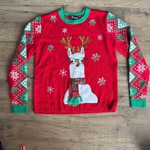 Christmas Festive Llama Sweater